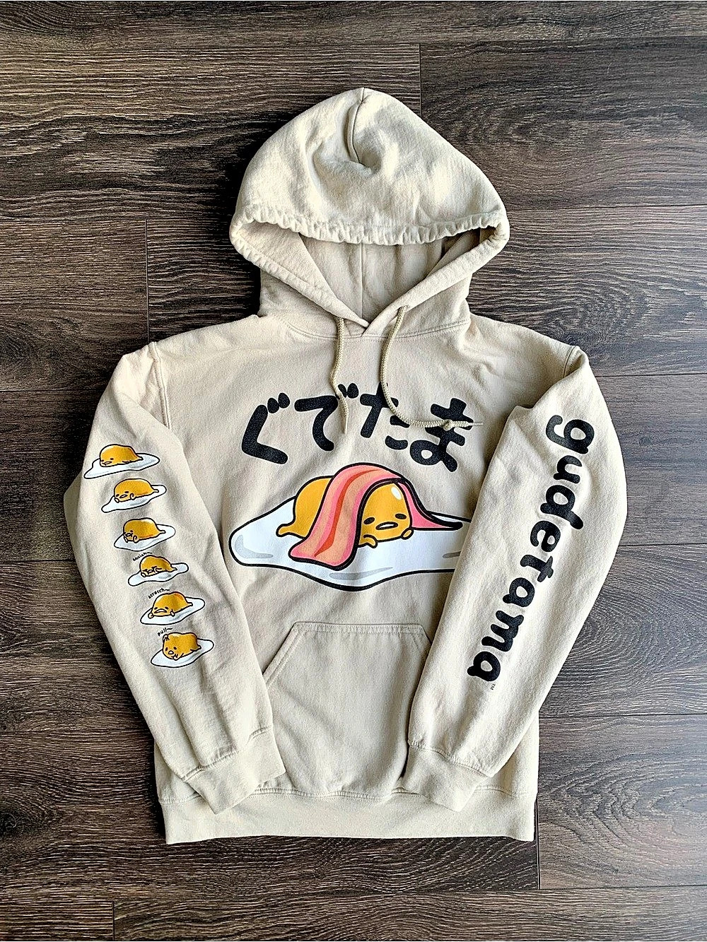 Gudetama Graphic Hoodie Size Medium